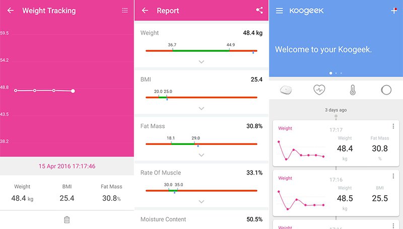 koogeek-smart-health-scale app